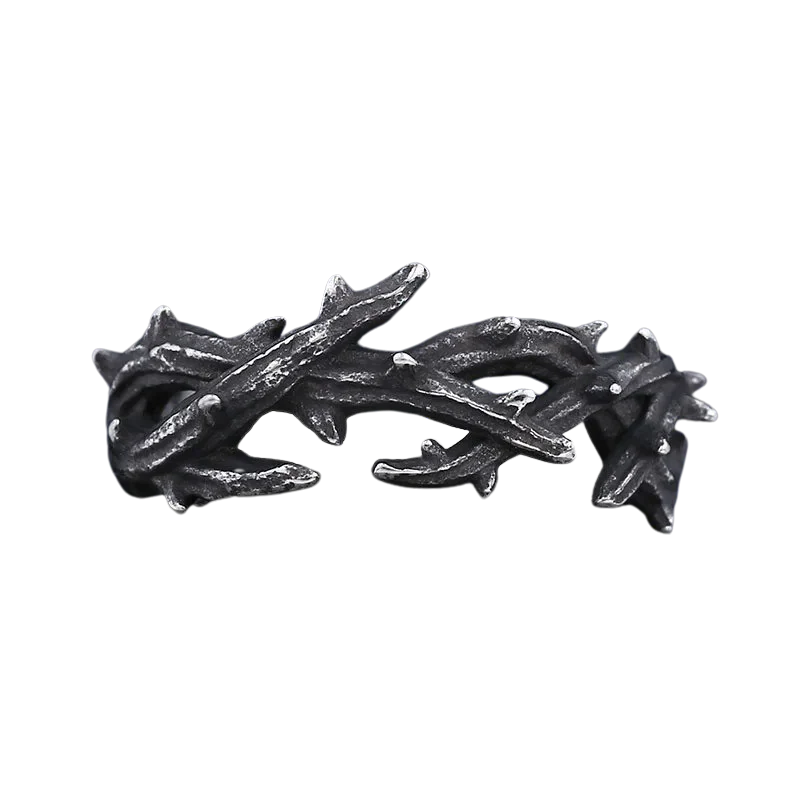 Black Crown Of Thorns Ring