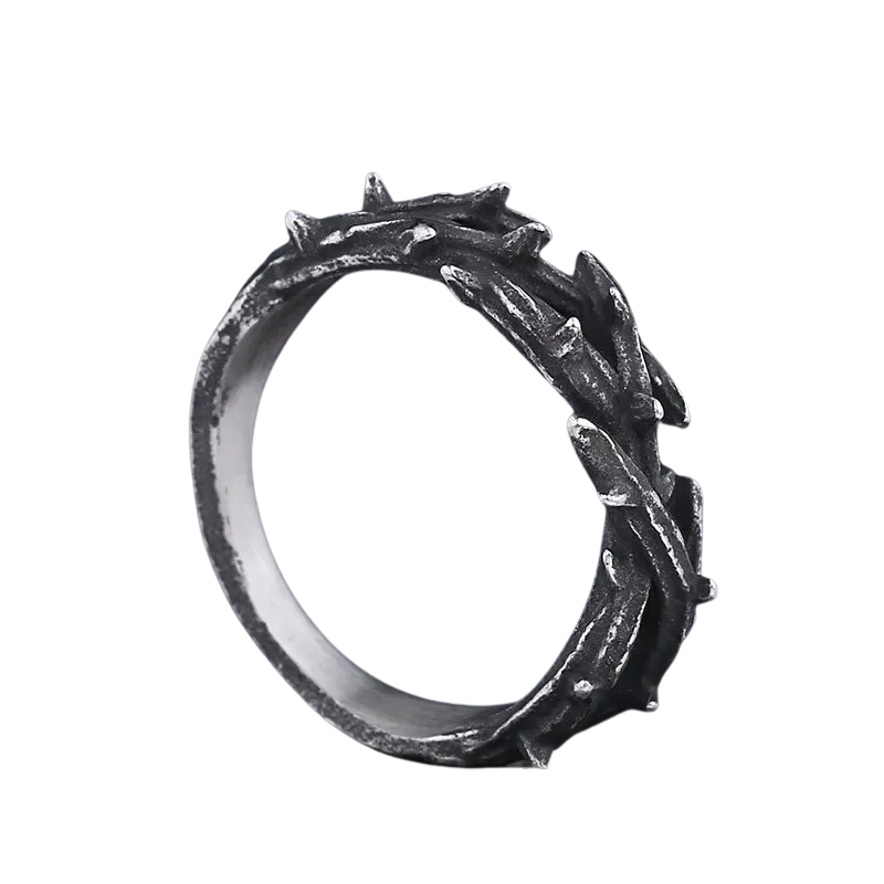 Black Crown Of Thorns Ring